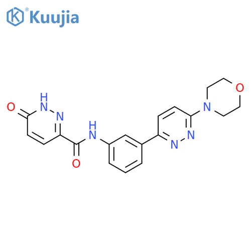 N-{3-[6-(morpholin-4-yl)pyridazin-3-yl]phenyl}-6-oxo-1,6-dihydropyridazine-3-carboxamide structure