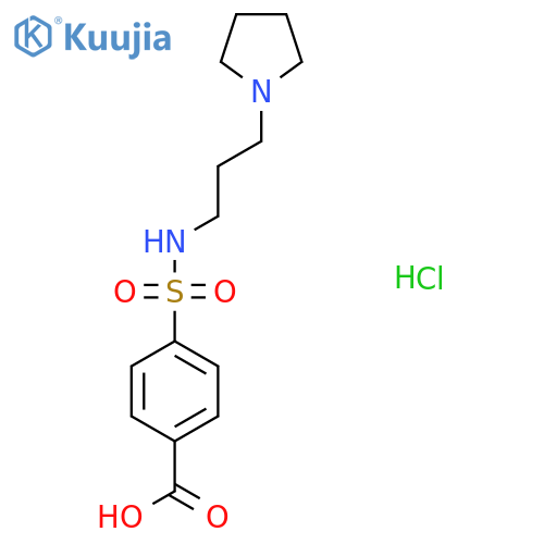 4-{3-(Pyrrolidin-1-yl)propylsulfamoyl}benzoic Acid Hydrochloride structure