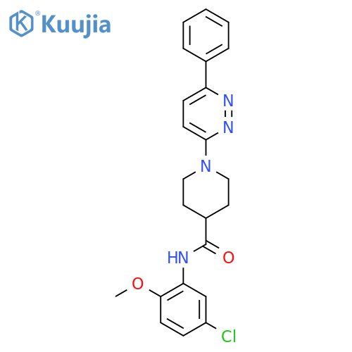 N-(5-chloro-2-methoxyphenyl)-1-(6-phenylpyridazin-3-yl)piperidine-4-carboxamide structure