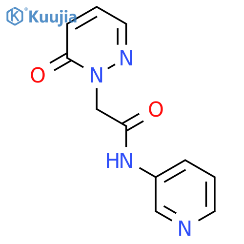 2-(6-oxo-1,6-dihydropyridazin-1-yl)-N-(pyridin-3-yl)acetamide structure