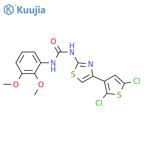3-4-(2,5-dichlorothiophen-3-yl)-1,3-thiazol-2-yl-1-(2,3-dimethoxyphenyl)urea structure