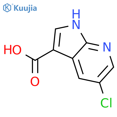 5-Chloro-1H-pyrrolo[2,3-b]pyridine-3-carboxylic acid structure