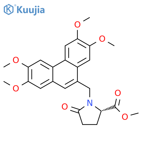 5-Oxo-1-(2,3,6,7-tetramethoxy-9-phenanthrenyl)methyl-L-proline Methyl Ester structure