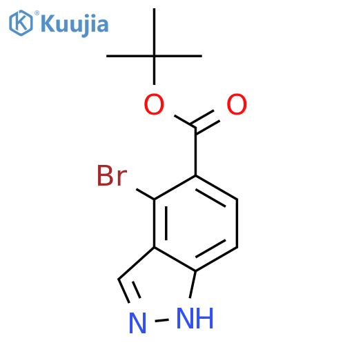 Tert-Butyl 4-bromo-1H-indazole-5-carboxylate structure