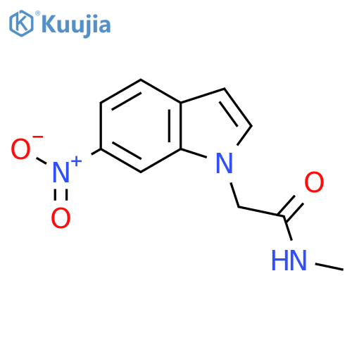 N-Methyl-2-(6-nitro-1H-indol-1-yl)acetamide structure