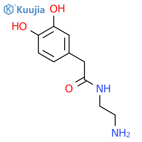 N-(2-aminoethyl)-2-(3,4-dihydroxyphenyl)acetamide structure