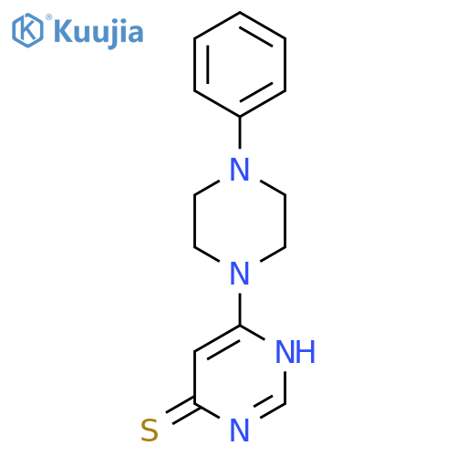 6-(4-Phenylpiperazin-1-yl)pyrimidine-4-thiol structure