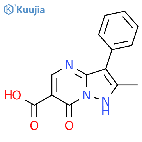 2-Methyl-7-oxo-3-phenyl-4,7-dihydropyrazolo[1,5-a]pyrimidine-6-carboxylic acid structure