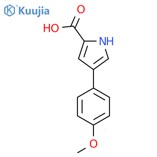 4-(4-methoxyphenyl)-1H-pyrrole-2-carboxylic acid structure