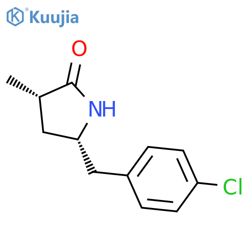 2-Pyrrolidinone, 5-[(4-chlorophenyl)methyl]-3-methyl-, (3S-cis)- structure