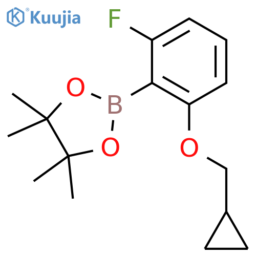 2-(2-Cyclopropylmethoxy-6-fluorophenyl)-4,4,5,5-tetramethyl-1,3,2dioxaborolane structure