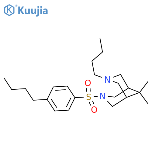 3,7-Diazabicyclo[3.3.1]nonane,3-butyl-7-[(4-butylphenyl)sulfonyl]-9,9-dimethyl- structure