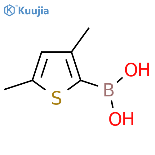 (3,5-Dimethylthiophen-2-yl)boronic acid structure