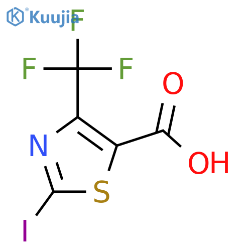 2-Iodo-4-(trifluoromethyl)thiazole-5-carboxylic acid structure