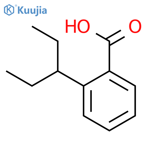 Benzoic acid, 2-(1-ethylpropyl)- structure