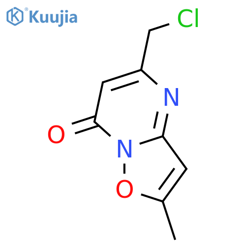 5-(chloromethyl)-2-methyl-7H-1,2oxazolo2,3-apyrimidin-7-one structure