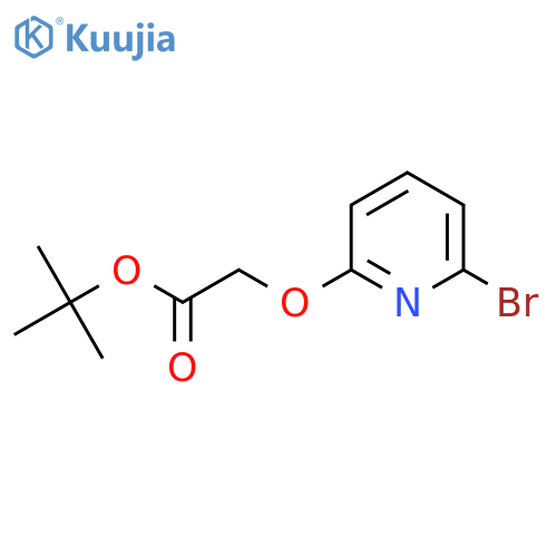 tert-butyl 2-(6-bromopyridin-2-yl)oxyacetate structure