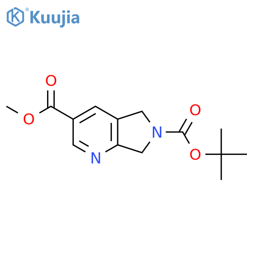 6-Tert-butyl 3-methyl 5H,6H,7H-pyrrolo[3,4-B]pyridine-3,6-dicarboxylate structure
