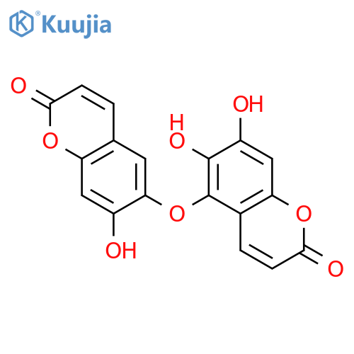 7-hydroxy-6-[(6,7-dihydroxy-2-oxo-2H-1-benzopyran-5-yl)oxy]-2H-1-benzopyran-2-one structure