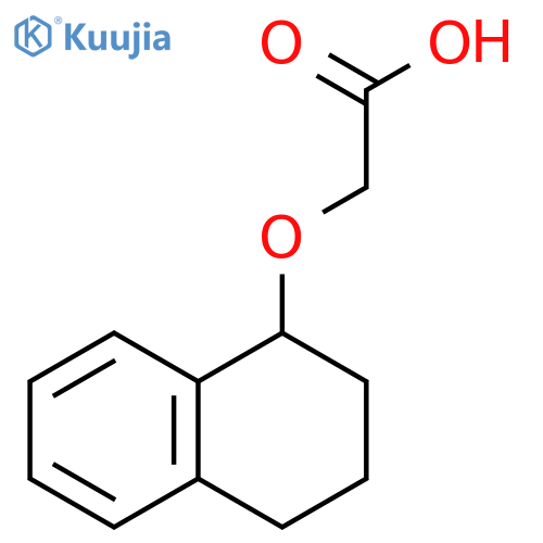 2-(1,2,3,4-tetrahydronaphthalen-1-yloxy)acetic acid structure