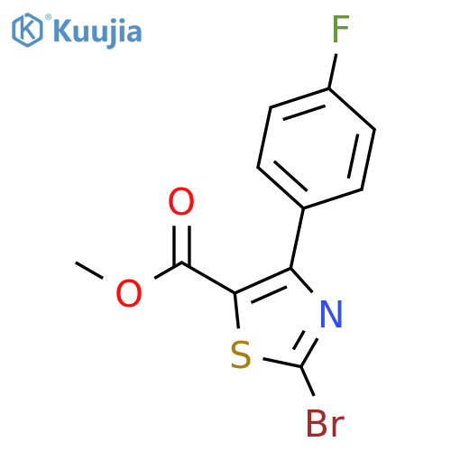 Methyl 2-bromo-4-(4-fluorophenyl)thiazole-5-carboxylate structure