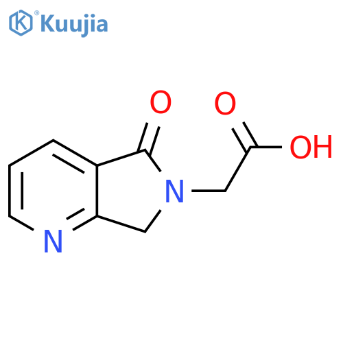 2-{5-oxo-5H,6H,7H-pyrrolo[3,4-b]pyridin-6-yl}acetic acid structure
