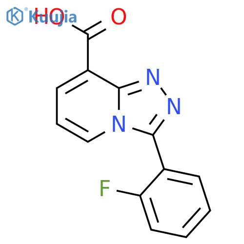3-(2-Fluorophenyl)-[1,2,4]triazolo[4,3-a]pyridine-8-carboxylic acid structure