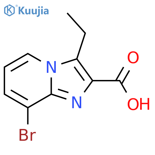 8-Bromo-3-ethylimidazo[1,2-a]pyridine-2-carboxylic acid structure
