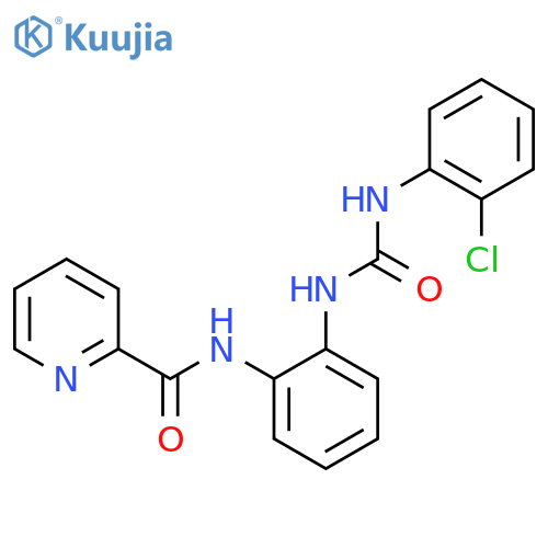 N-(2-{(2-chlorophenyl)carbamoylamino}phenyl)pyridine-2-carboxamide structure