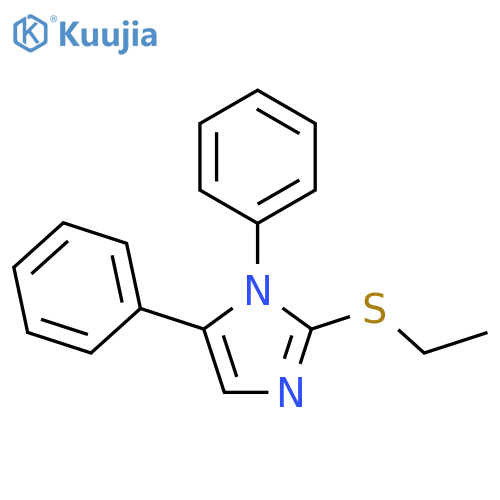 2-(ethylsulfanyl)-1,5-diphenyl-1H-imidazole structure