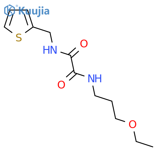 N-(3-ethoxypropyl)-N'-(thiophen-2-yl)methylethanediamide structure