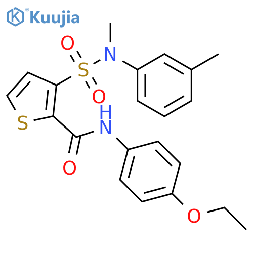 N-(4-ethoxyphenyl)-3-[methyl(3-methylphenyl)sulfamoyl]thiophene-2-carboxamide structure