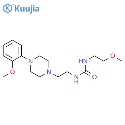 3-(2-methoxyethyl)-1-{2-4-(2-methoxyphenyl)piperazin-1-ylethyl}urea structure