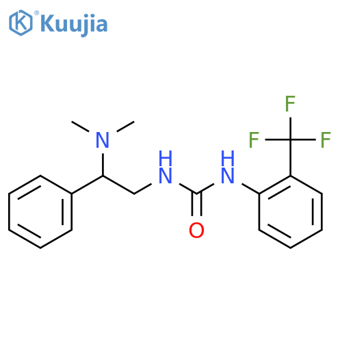 1-2-(dimethylamino)-2-phenylethyl-3-2-(trifluoromethyl)phenylurea structure