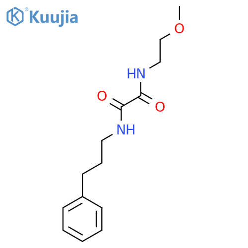 N-(2-methoxyethyl)-N'-(3-phenylpropyl)ethanediamide structure