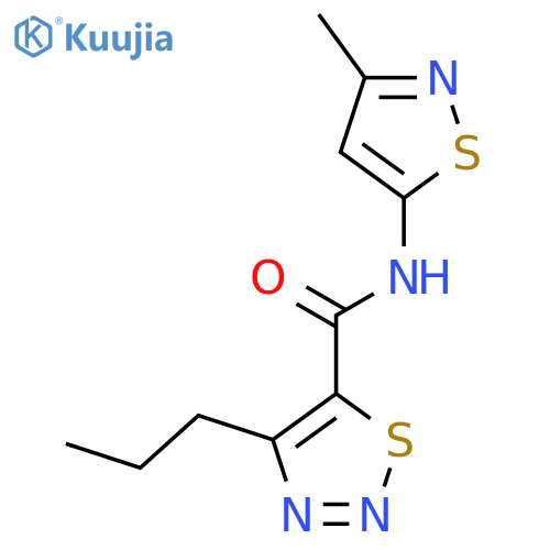 N-(3-methyl-1,2-thiazol-5-yl)-4-propyl-1,2,3-thiadiazole-5-carboxamide structure