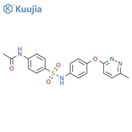 N-4-({4-(6-methylpyridazin-3-yl)oxyphenyl}sulfamoyl)phenylacetamide structure