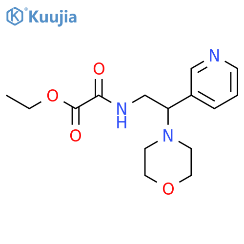 ethyl {[2-(morpholin-4-yl)-2-(pyridin-3-yl)ethyl]carbamoyl}formate structure
