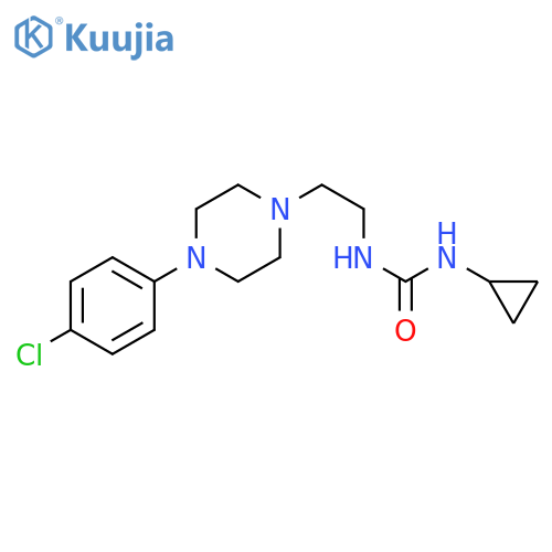 1-{2-4-(4-chlorophenyl)piperazin-1-ylethyl}-3-cyclopropylurea structure