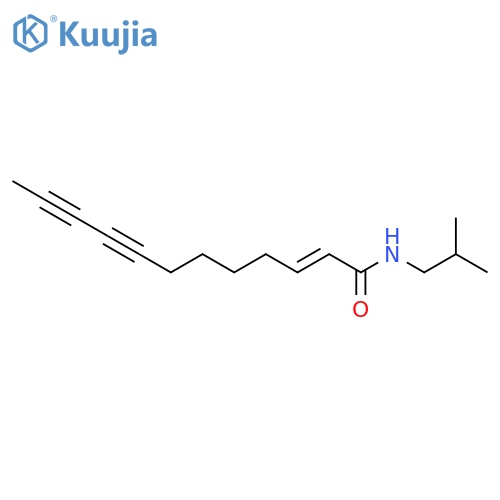 2-Dodecene-8,10-diynamide, N-(2-methylpropyl)-, (2E)- structure