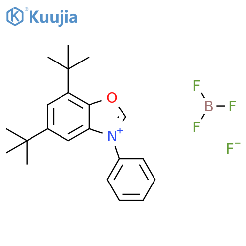 5,7-Di-tert-butyl-3-phenylbenzo[d]oxazol-3-ium tetrafluoroborate structure