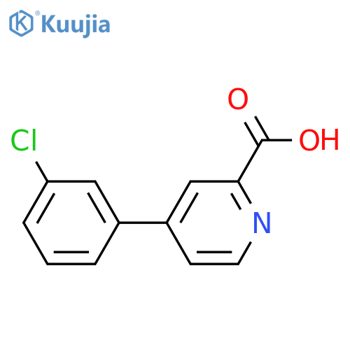 4-(3-Chlorophenyl)picolinic acid structure