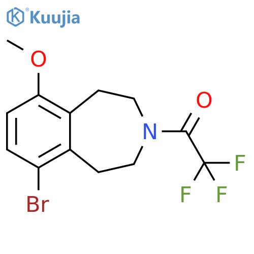 1-(6-broMo-9-Methoxy-4,5-dihydro-1H-benzo[d]azepin-3(2H)-yl)-2,2,2-trifluoroethanone structure