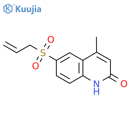 6-(Allylsulfonyl)-4-methylquinolin-2(1H)-one structure
