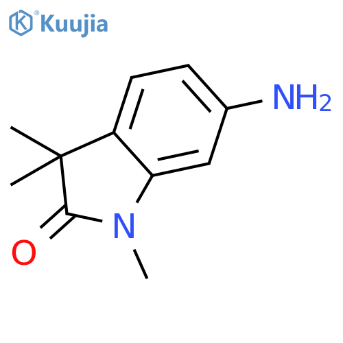 6-amino-1,3,3-trimethyl-2,3-dihydro-1H-indol-2-one structure