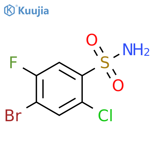 4-Bromo-2-chloro-5-fluorobenzene sulfonamide structure