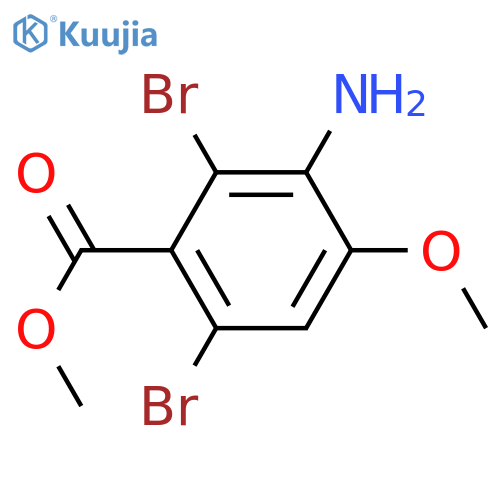 Methyl 3-Amino-2,6-dibromo-4-methoxybenzoate structure