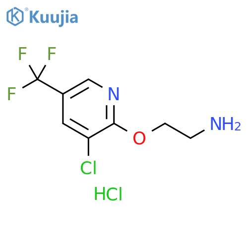 2-{[3-chloro-5-(trifluoromethyl)pyridin-2-yl]oxy}ethan-1-amine hydrochloride structure
