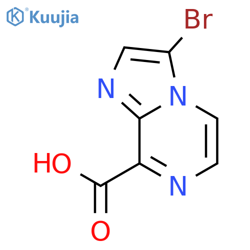 3-Bromoimidazo[1,2-a]pyrazine-8-carboxylic acid structure