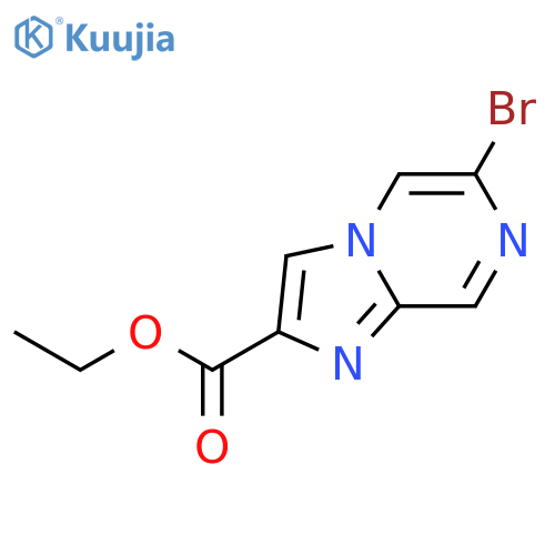 Ethyl 6-bromoimidazo[1,2-a]pyrazine-2-carboxylate structure